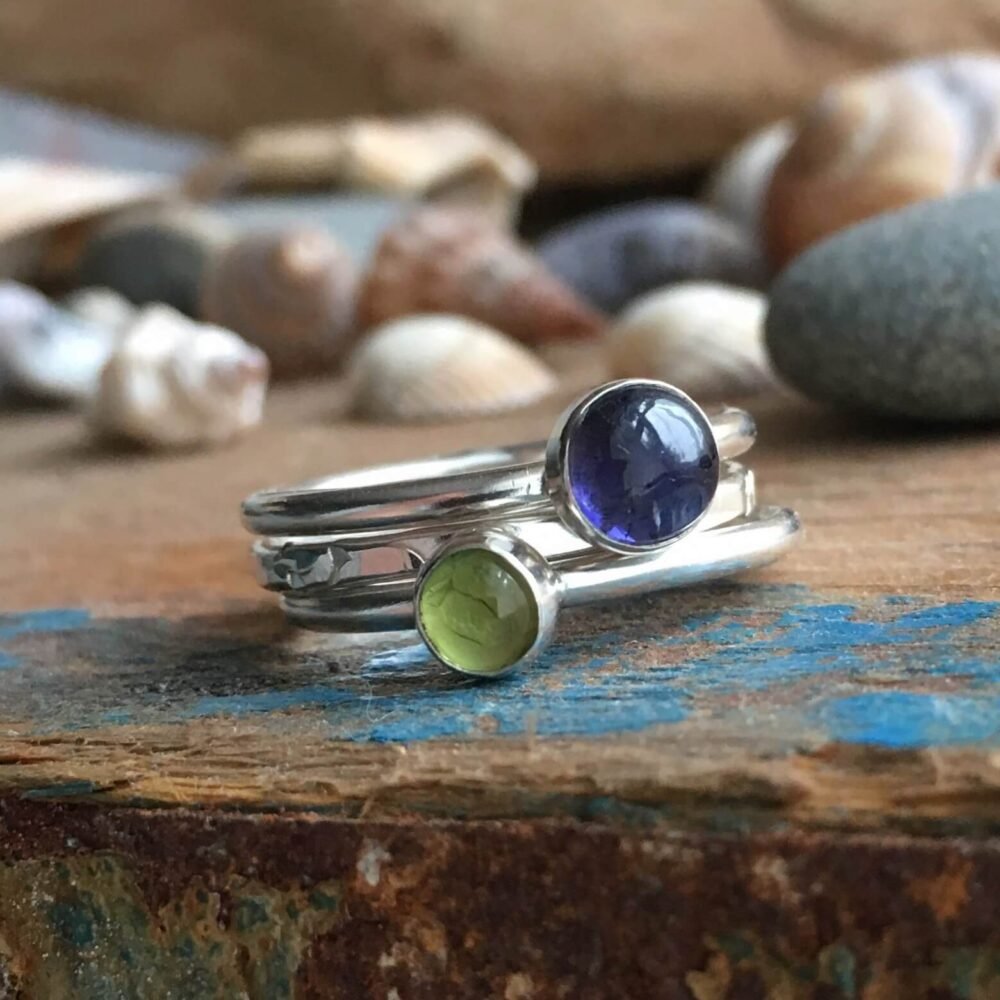 Bluebells on the Coast Path Stacking Rings
