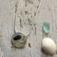 Shoreline sea glass pendant