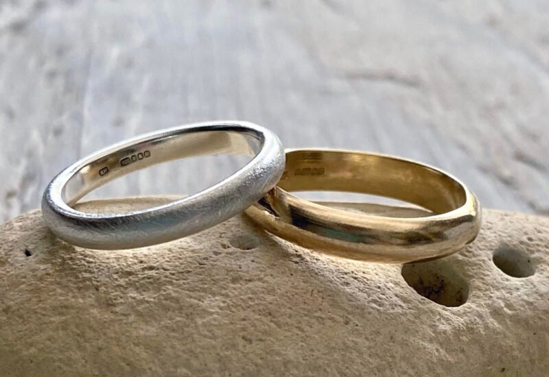 recycled gold and silver rings